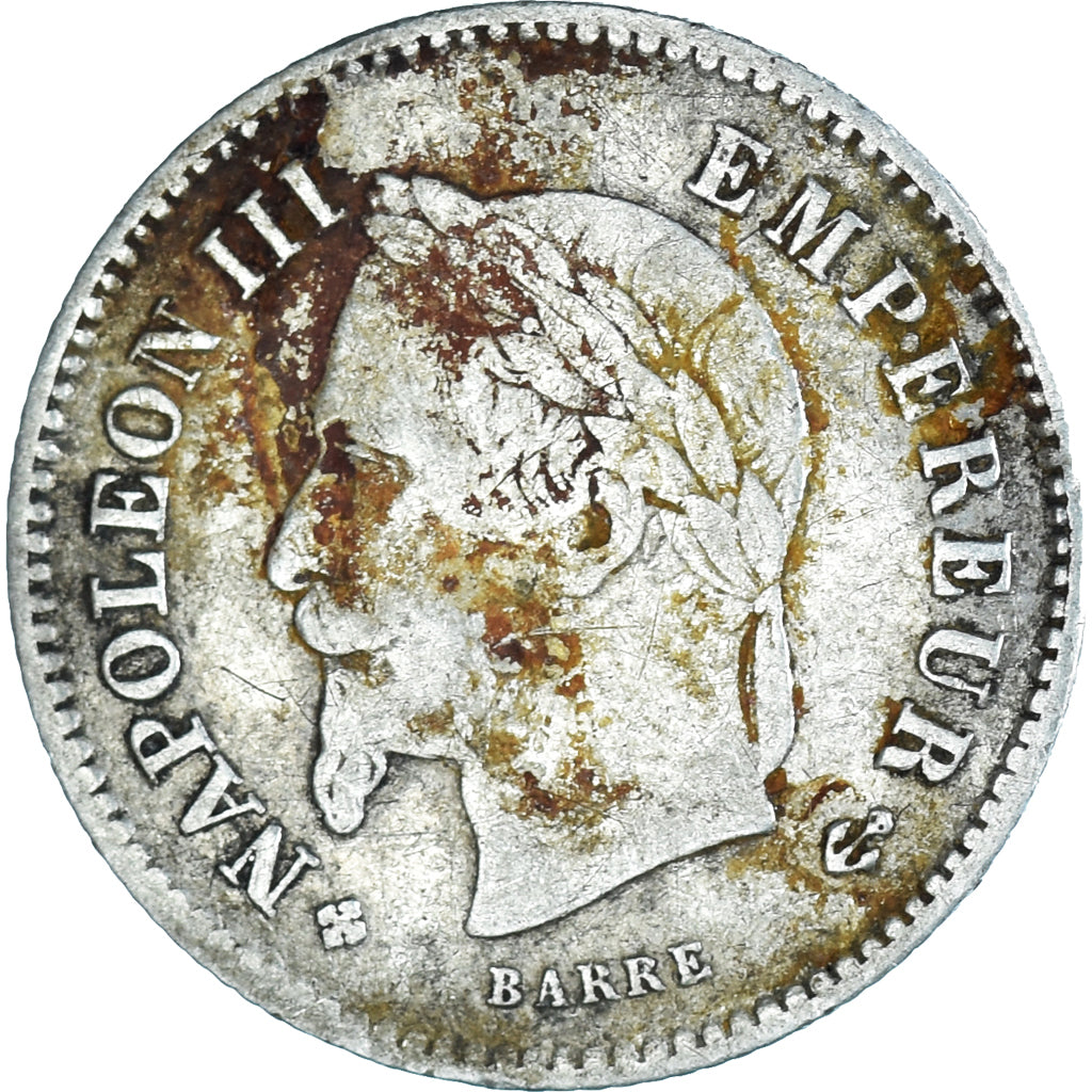 Coin, France, Napoleon III, Napoléon III, 20 Centimes, 1867, Strasbourg