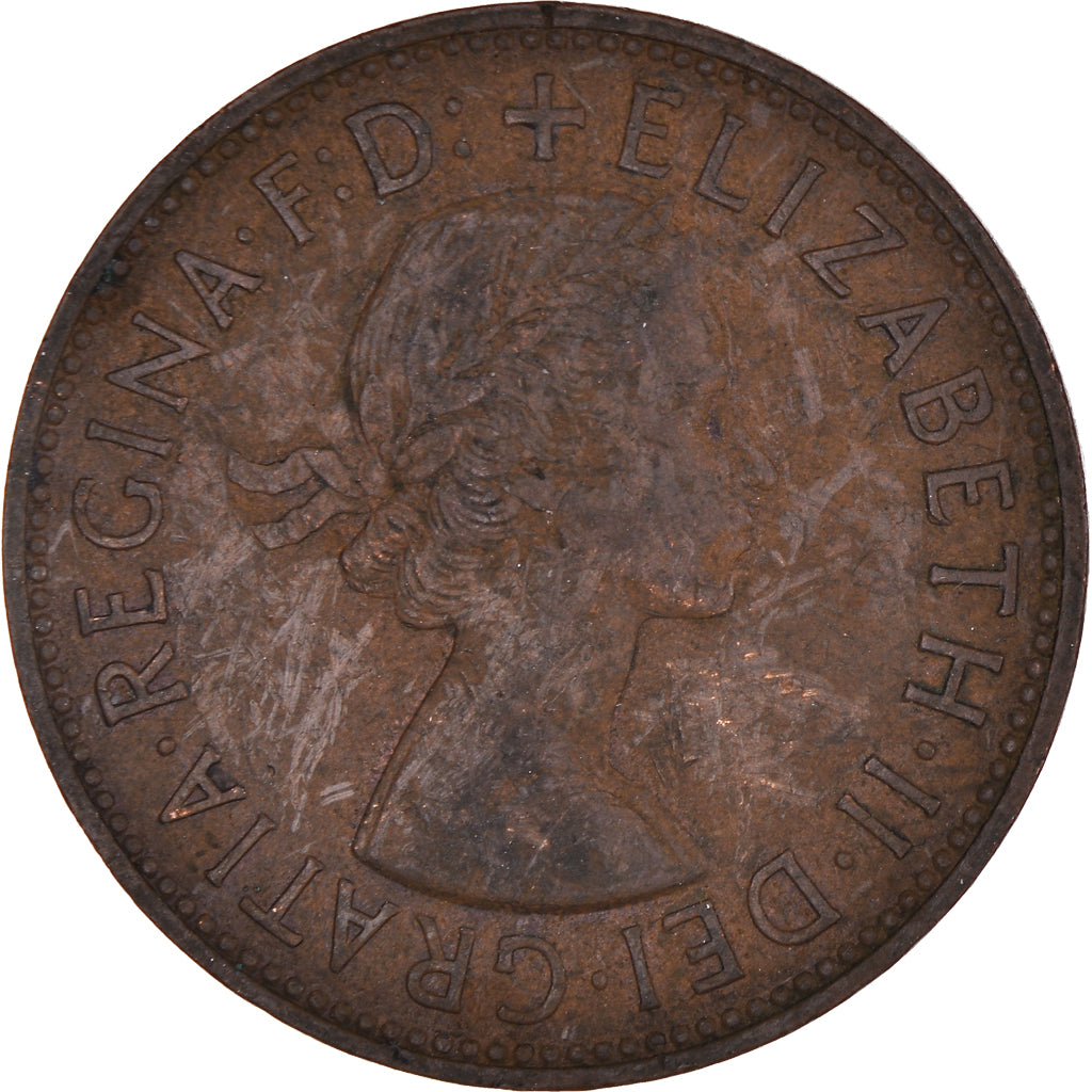 Coin, Great Britain, Elizabeth II, Penny, 1965, VF(20-25), Bronze, KM:897