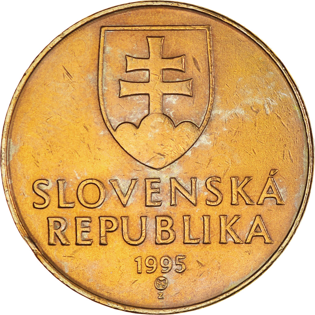 Monnaie, Slovaquie, 10 Koruna, 1995, SPL+, Bronze-Aluminium, KM:11