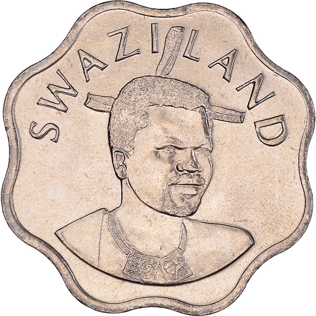 Münze, Swaziland, King Msawati III, 10 Cents, 2002, British Royal Mint, UNZ+