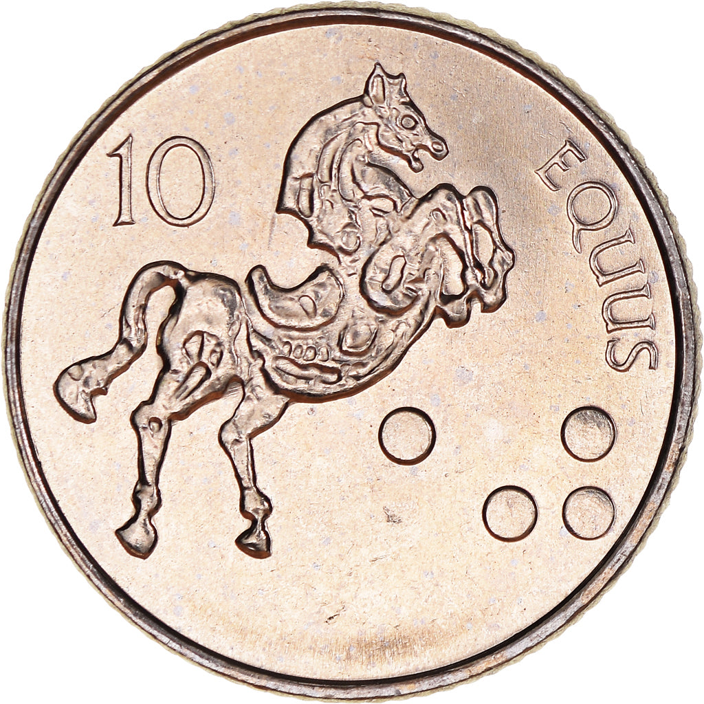 Münze, Slowenien, 10 Tolarjev, 2006, VZ+, Kupfer-Nickel, KM:41