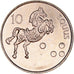 Münze, Slowenien, 10 Tolarjev, 2006, VZ+, Kupfer-Nickel, KM:41