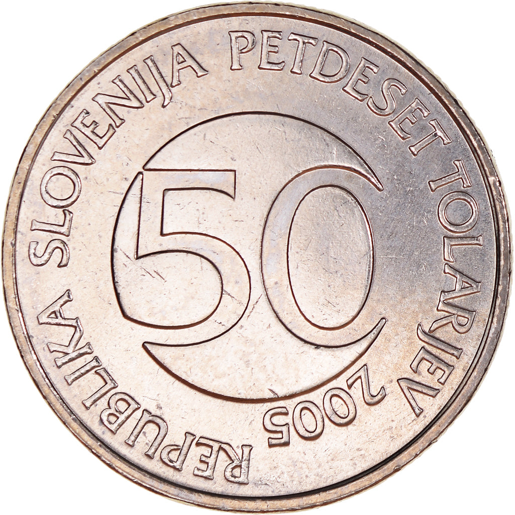 Monnaie, Slovénie, 50 Tolarjev, 2005, Kremnica, SPL+, Cupro-nickel, KM:52