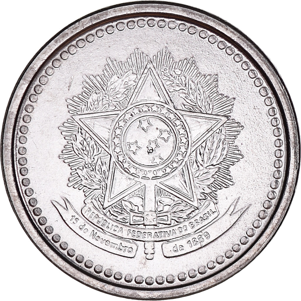 Münze, Brasilien, Centavo, 1986, UNZ+, Stainless Steel, KM:600