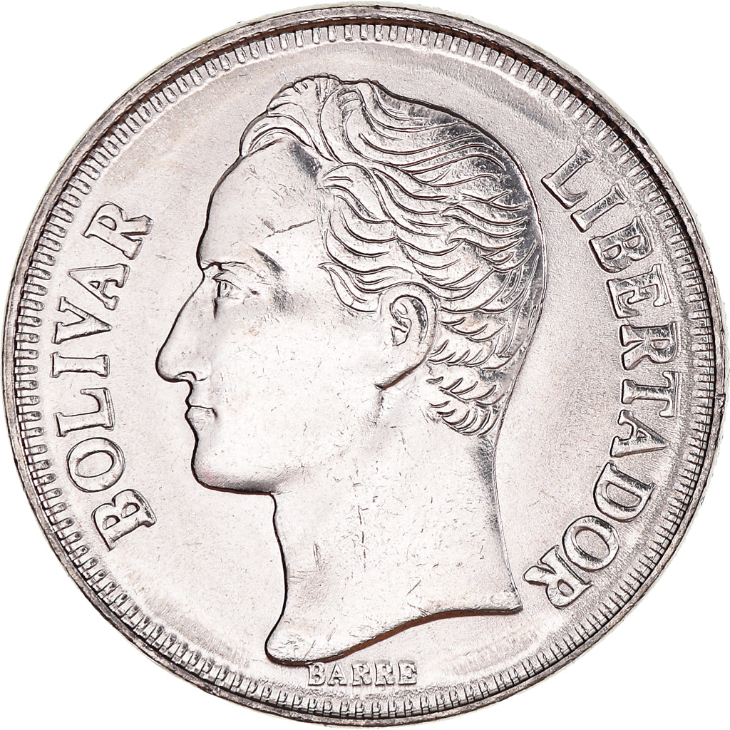 Munten, Venezuela, Bolivar, 1990, UNC, Nickel Clad Steel, KM:52a.2