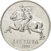 Coin, Lithuania, 2 Centai, 1991, MS(63), Aluminum, KM:86