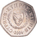 Moneda, Chipre, 50 Cents, 2004, SC+, Cobre - níquel, KM:66