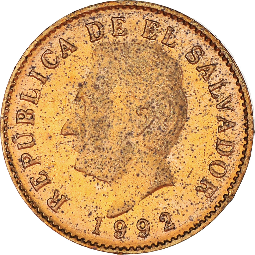 Moeda, El Salvador, Centavo, 1992, Vereinigte Deutsche Metall, Germany, MS(63)