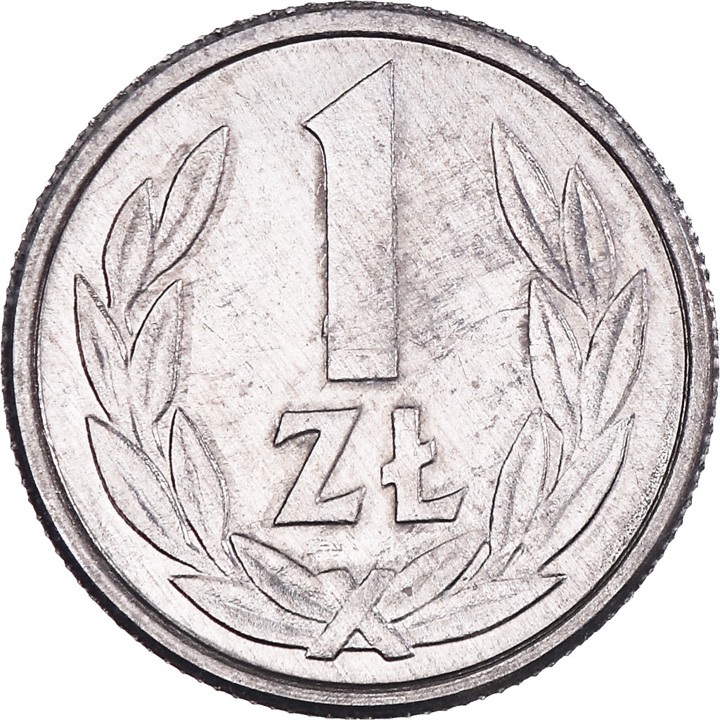 Munten, Polen, Zloty, 1990, Warsaw, UNC-, Aluminium, KM:49.3