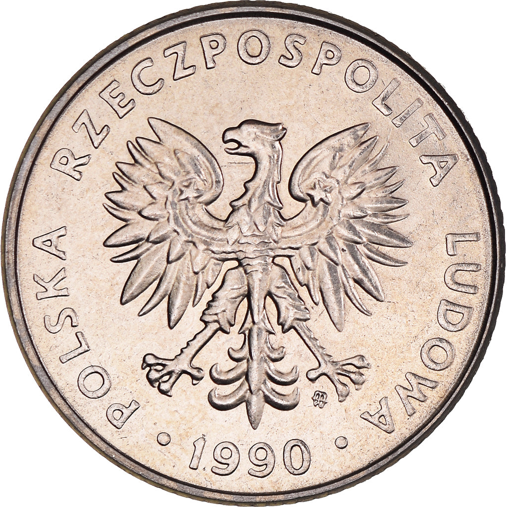 Moneda, Polonia, 20 Zlotych, 1990, Warsaw, SC, Cobre - níquel, KM:153.2