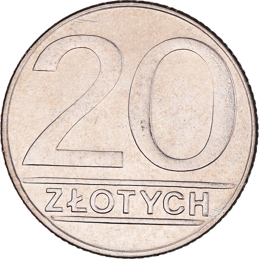 Moneda, Polonia, 20 Zlotych, 1990, Warsaw, SC, Cobre - níquel, KM:153.2
