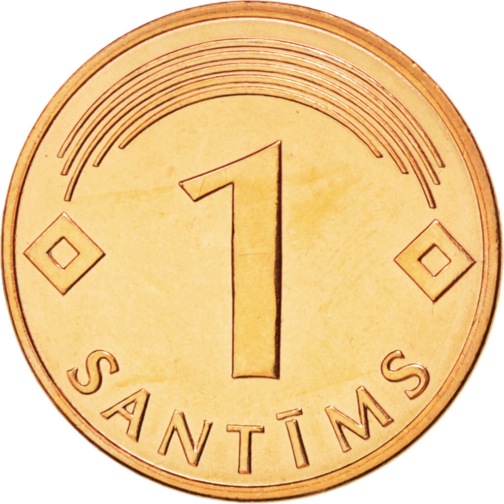 Coin, Latvia, Santims, 2003, MS(63), Copper Clad Steel, KM:15