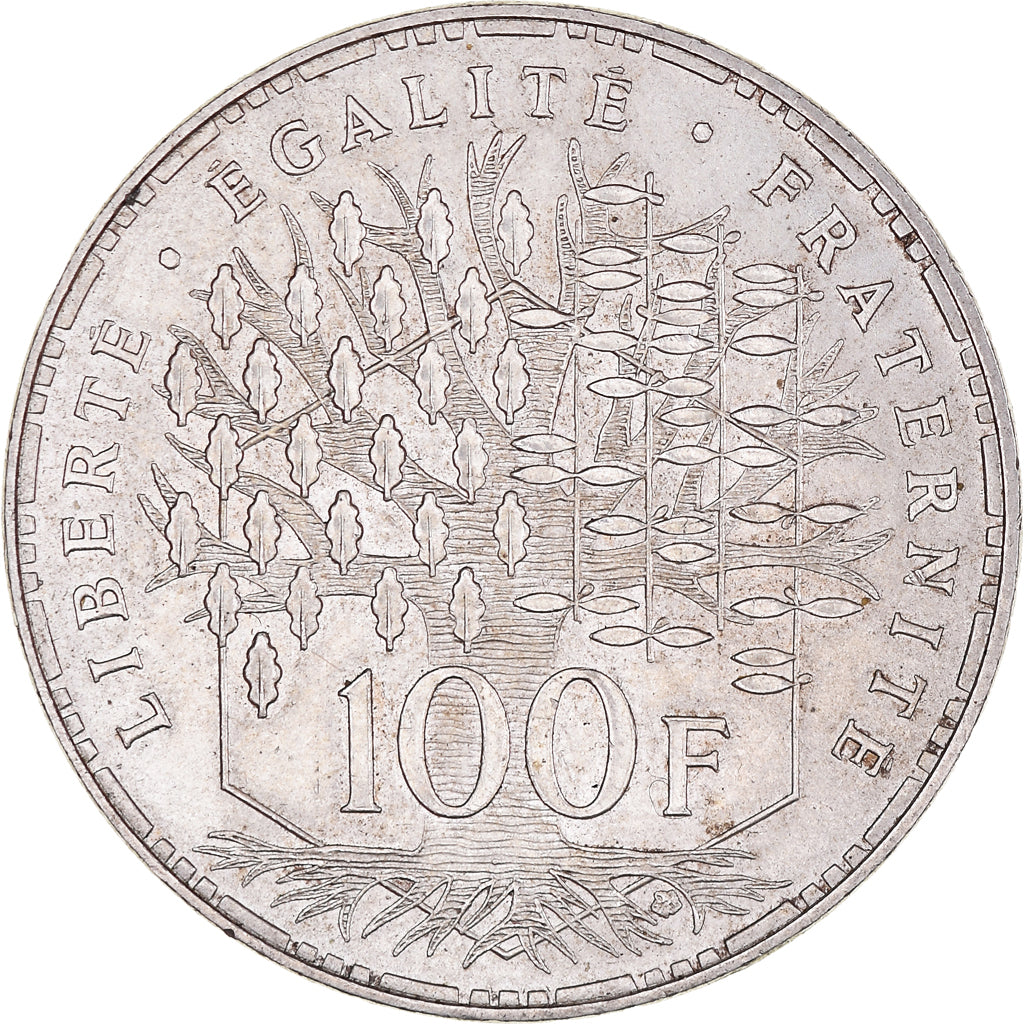 Munten, Frankrijk, Panthéon, 100 Francs, 1984, Paris, PR, Zilver, KM:951.1