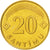 Moneda, Letonia, 20 Santimu, 1992, SC, Níquel - latón, KM:22.1