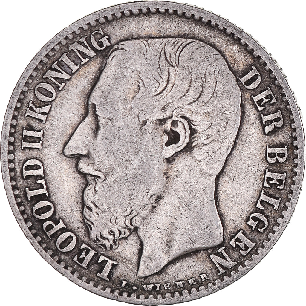 Coin, Belgium, Leopold II, Franc, 1886, VF(20-25), Silver, KM:29.1
