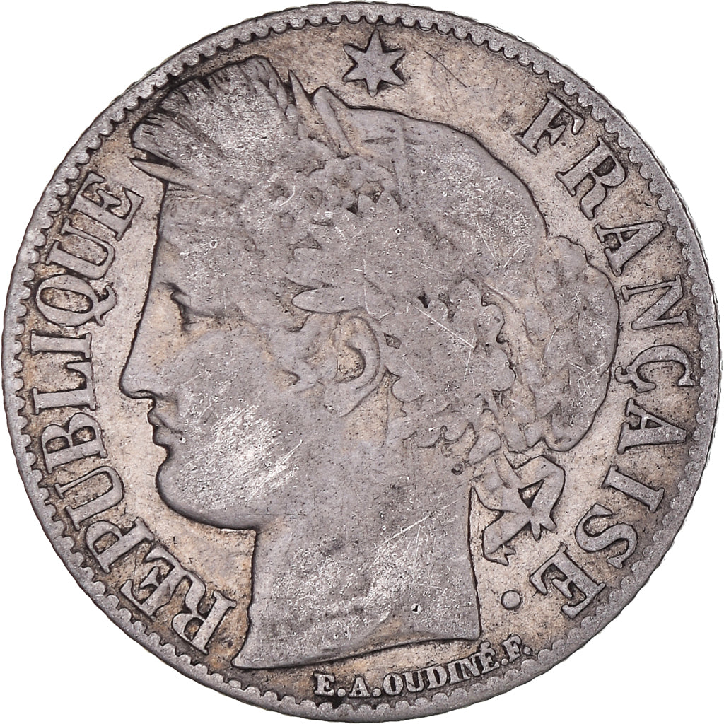 Moneta, Francia, Cérès, Franc, 1894, Paris, MB+, Argento, KM:822.1