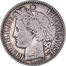 Monnaie, France, Cérès, 2 Francs, 1871, Bordeaux, TB, Argent, Gadoury:529