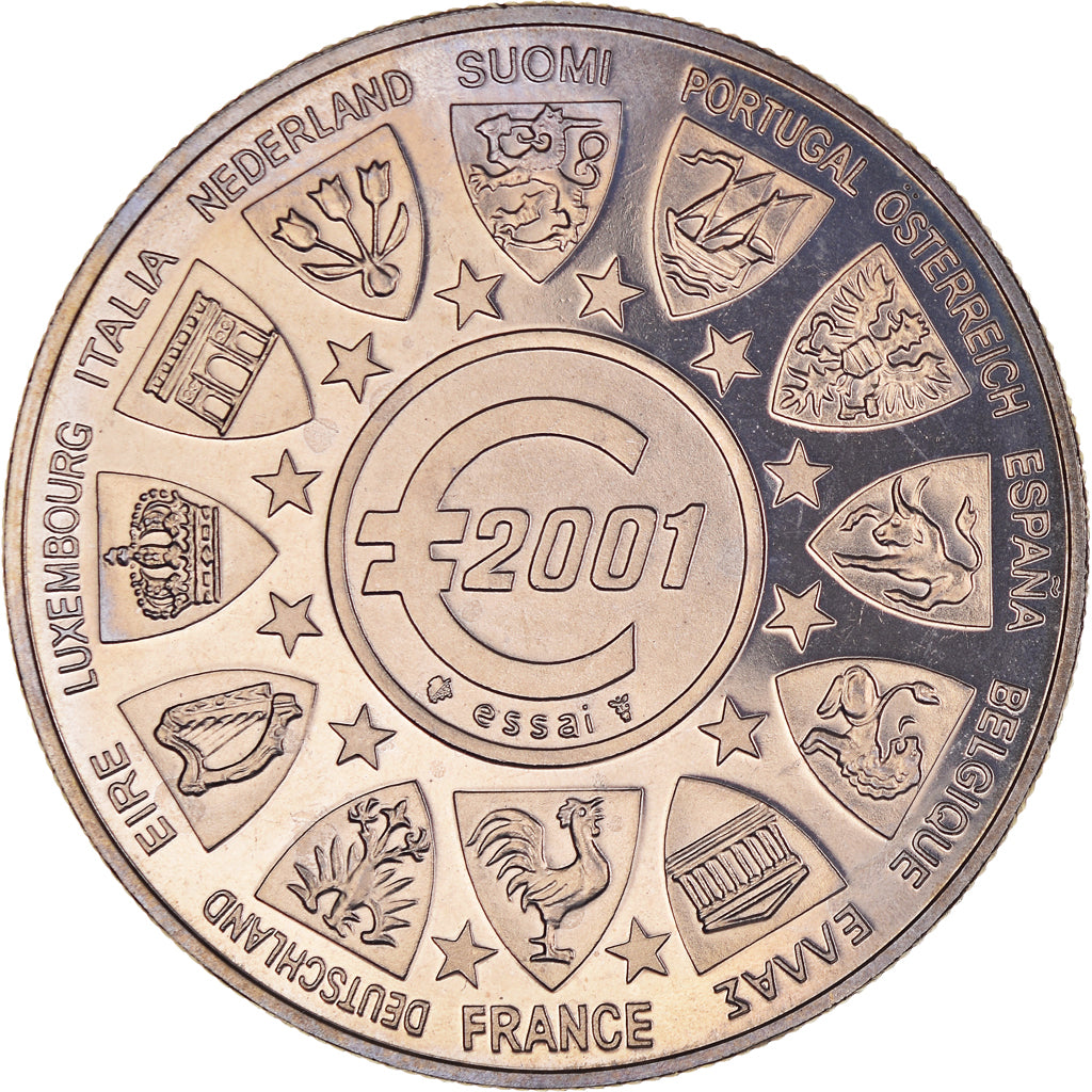 Frankreich, Medaille, L'Europe, La Semeuse, Politics, 2001, MDP, STGL
