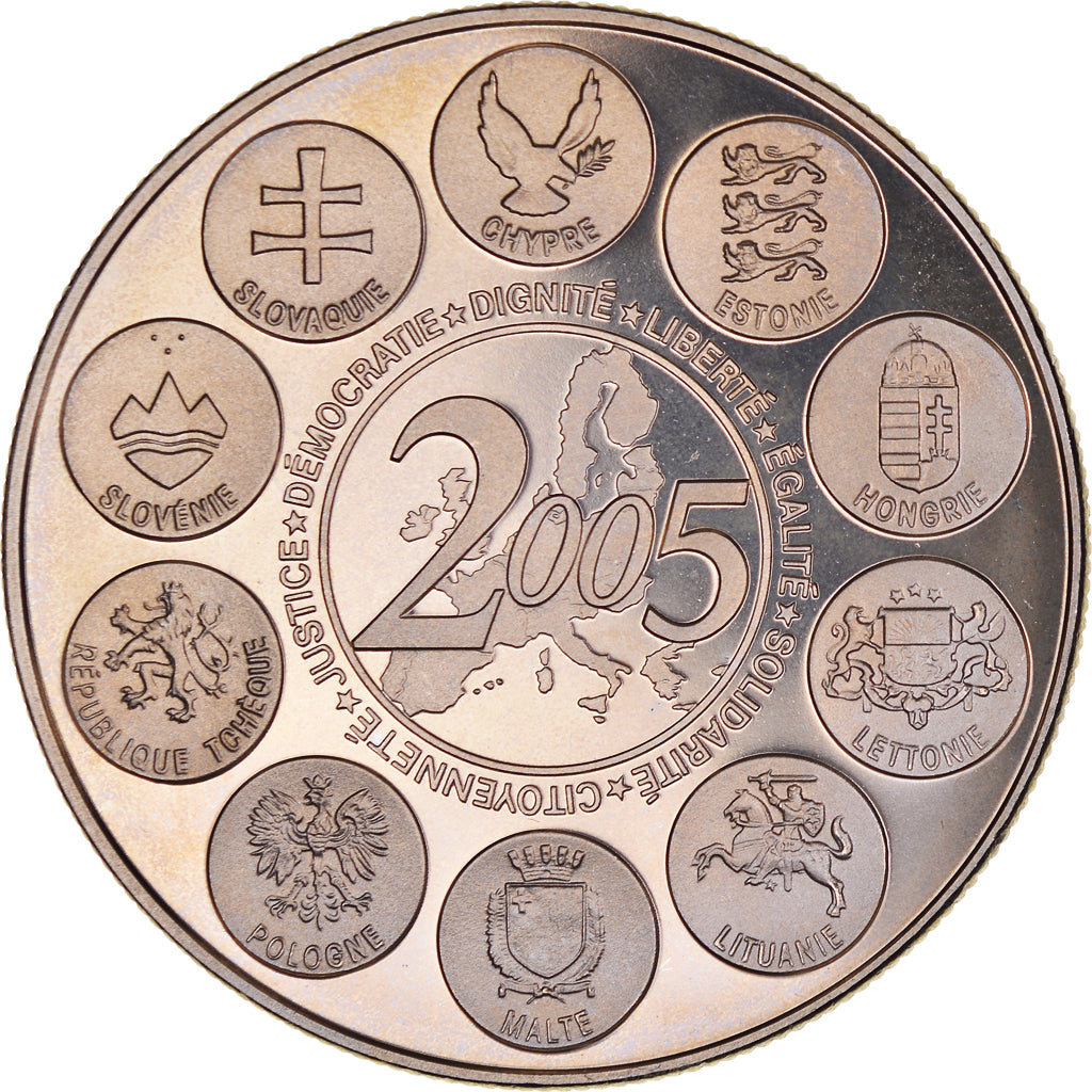Frankreich, Medaille, la Constitution Européenne, 2005, STGL, Kupfer-Nickel