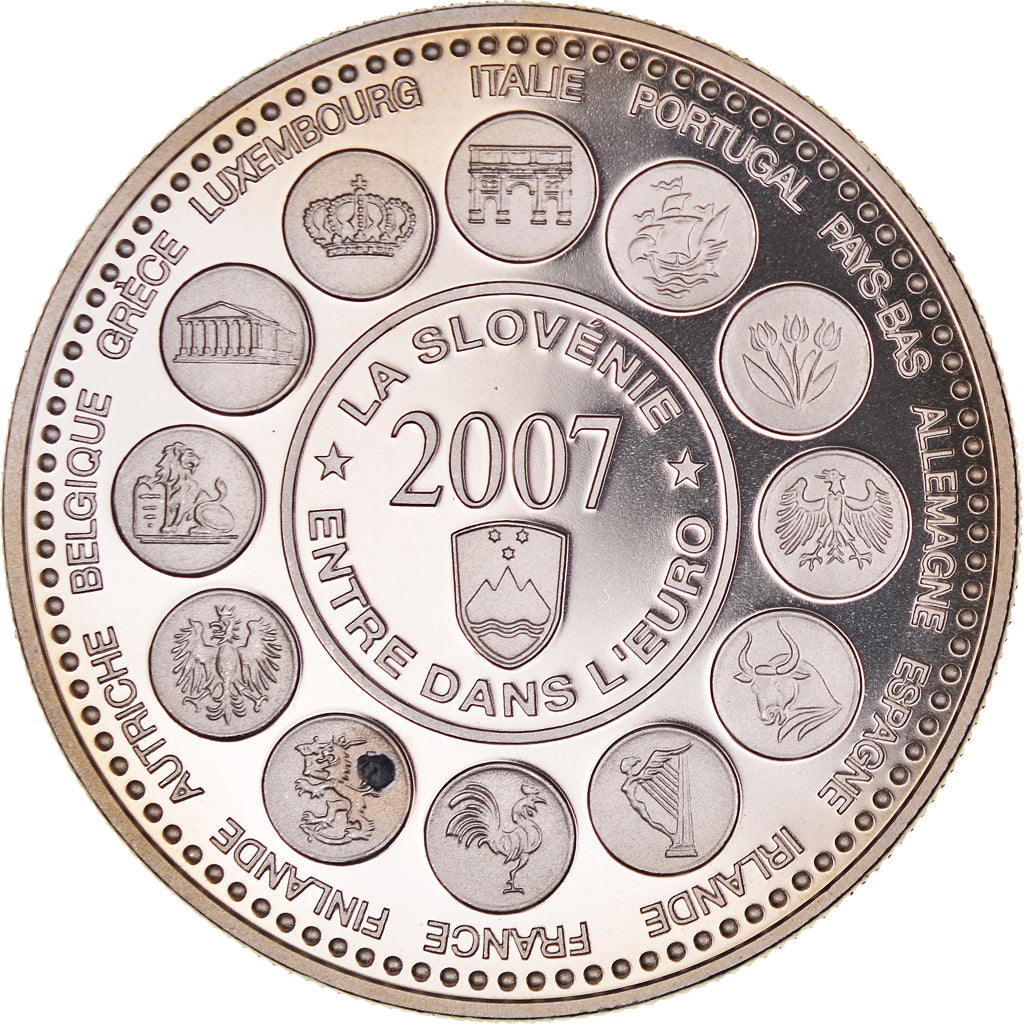 Frankreich, Medaille, L'Europe des XXVII, La Slovénie entre dans l'Euro
