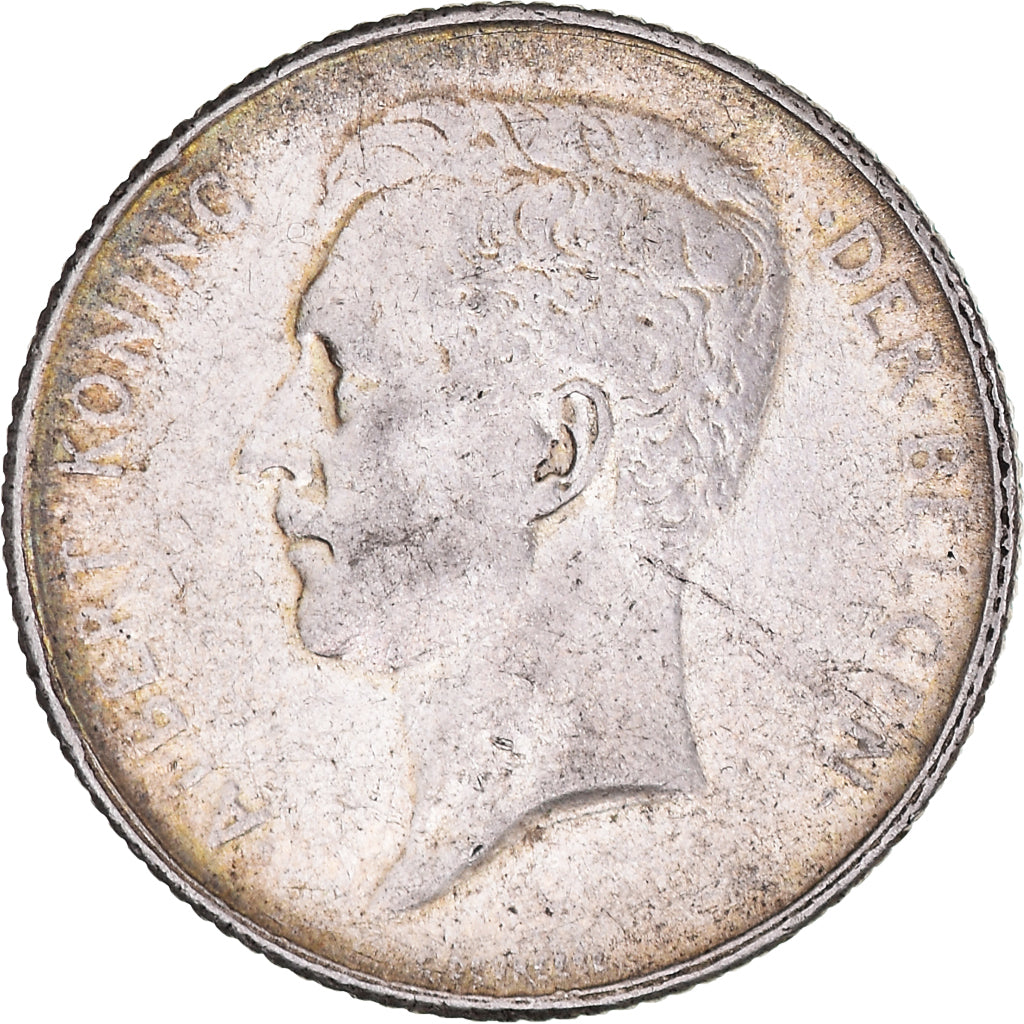 Coin, Belgium, Albert I, Franc, 1914, EF(40-45), Silver, KM:72