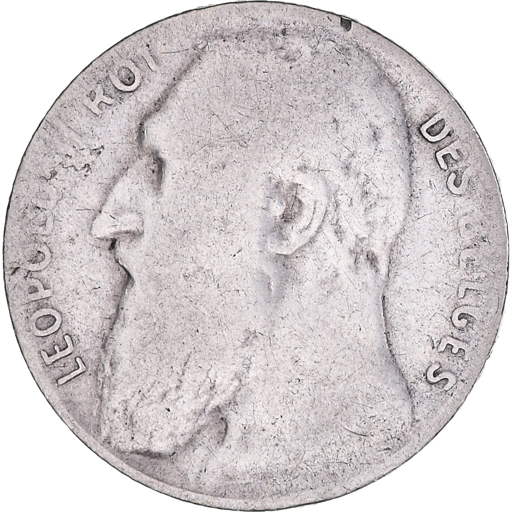 Coin, Belgium, Leopold II, 50 Centimes, 1901, Brussels, VF(20-25), Silver, KM:50