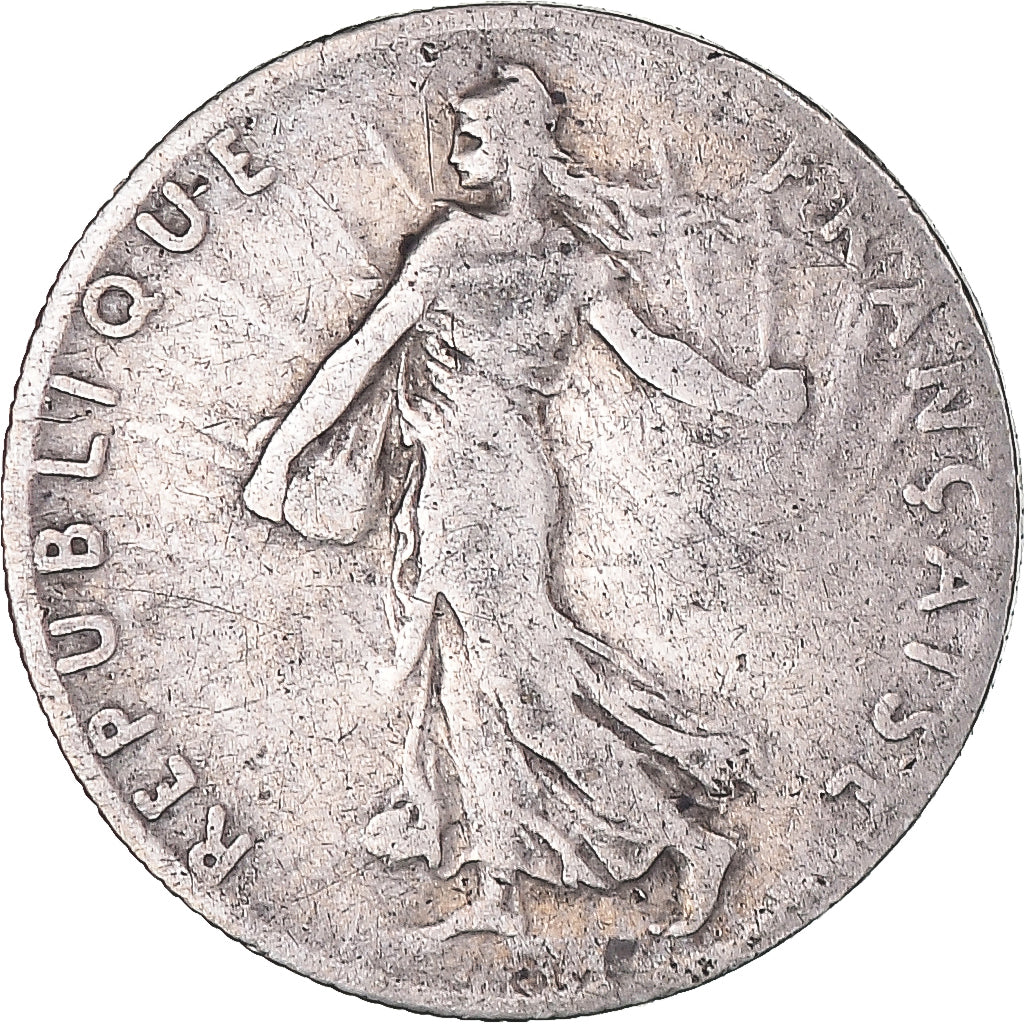 Moneta, Francia, Semeuse, 50 Centimes, 1910, Paris, MB, Argento, KM:854