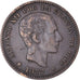 Munten, Spanje, Alfonso XII, 5 Centimos, 1877, Barcelona, ZF+, Bronzen, KM:674