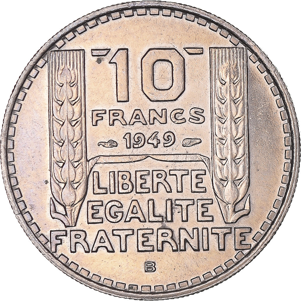 Münze, Frankreich, Turin, 10 Francs, 1949, Beaumont - Le Roger, VZ