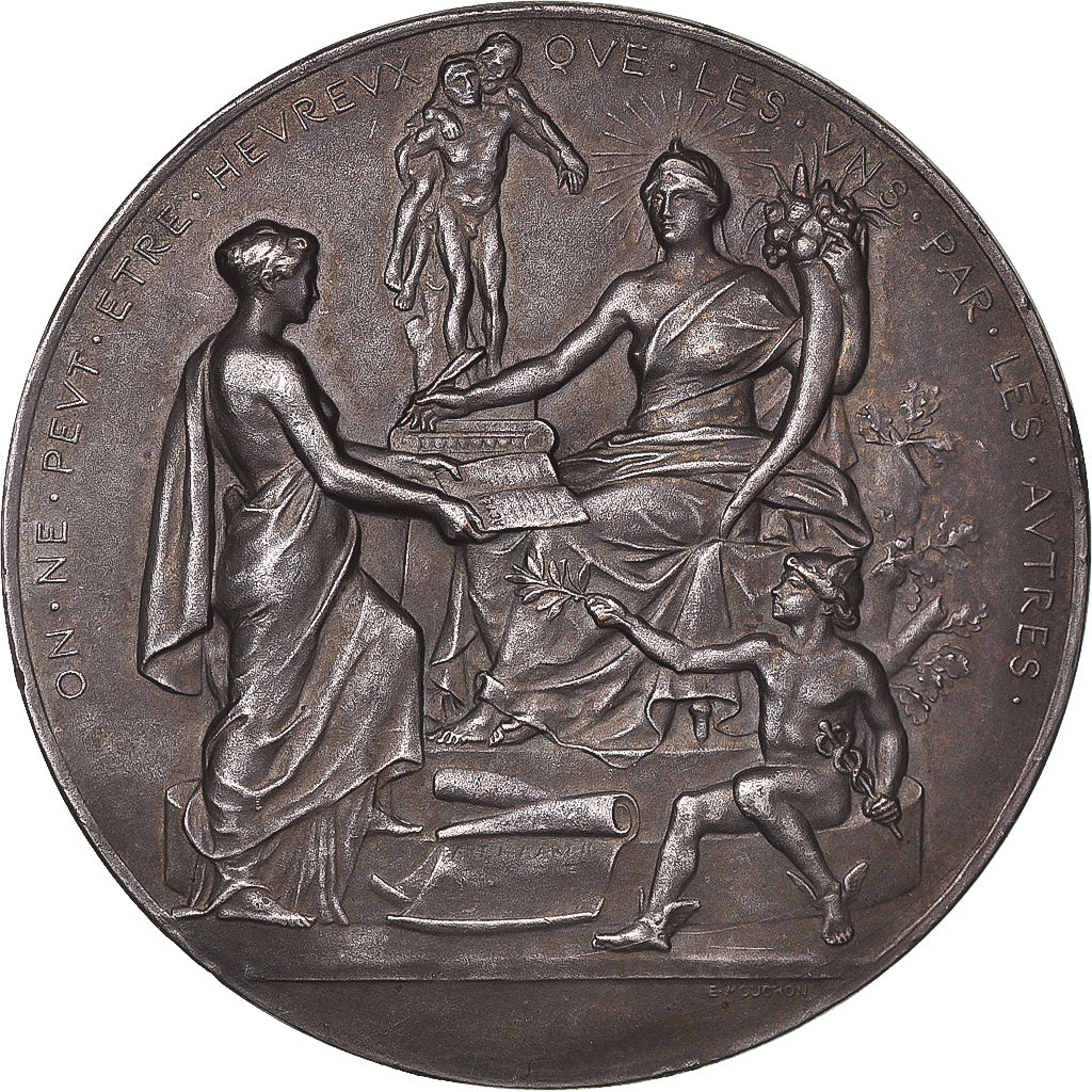 Frankreich, Medaille, 1847, Mouchon, SS+, Silvered bronze