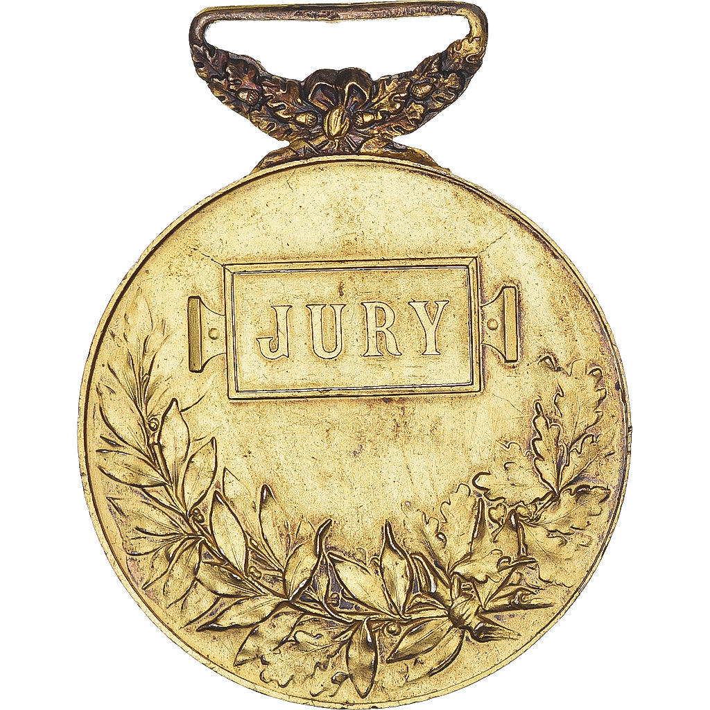 France, Médaille, 1895, Concours Musical Darnetal, TTB+, Vermeil
