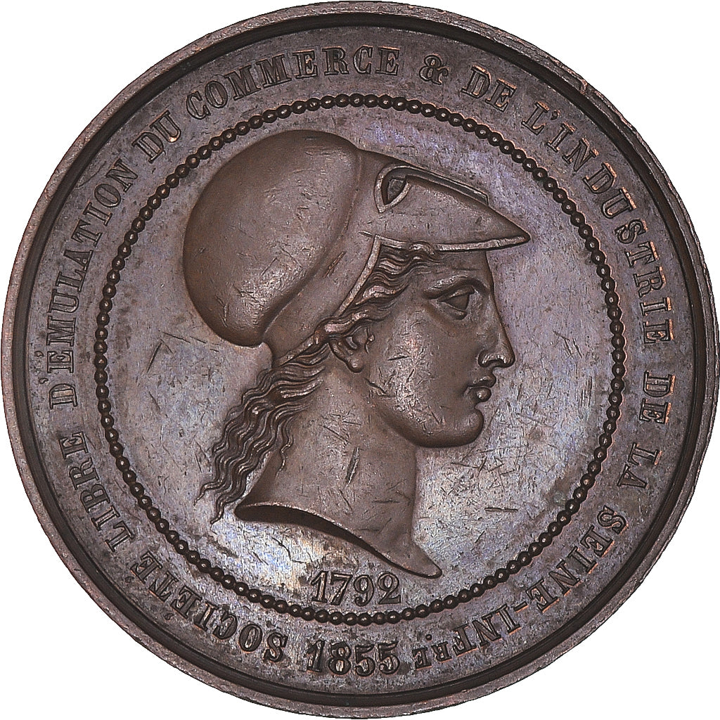 Frankreich, Medaille, Société d'Emulation, Commerce et Industrie, Seine Inf.