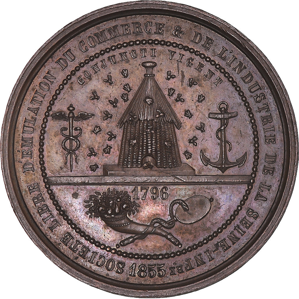 Frankreich, Medaille, Société d'Emulation, Commerce et Industrie, Seine Inf.