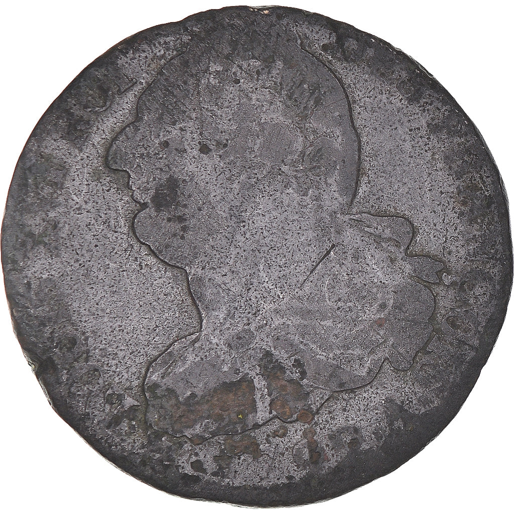 Coin, France, 2 sols françois, 2 Sols, 1792, Paris, F(12-15), Bronze, KM:603.1