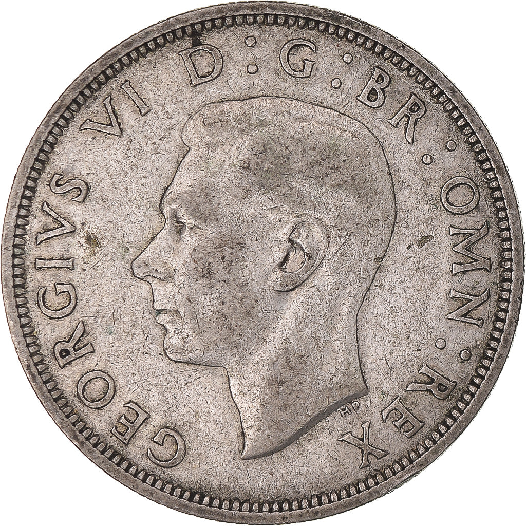 Munten, Groot Bretagne, George VI, 1/2 Crown, 1940, ZF, Zilver, KM:856