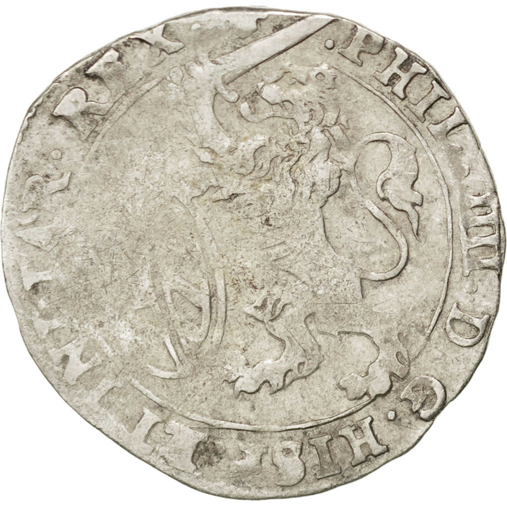 Coin, Spanish Netherlands, BRABANT, Escalin, 1623, Brabant, VF(30-35), Silver