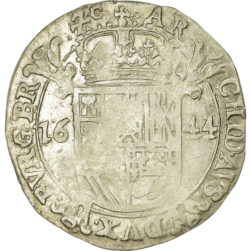 Coin, Belgium, Escalin, 1644, Brussels, EF(40-45), Silver, KM:52.3