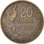 Moneta, Francja, Guiraud, 20 Francs, 1953, Paris, EF(40-45), Aluminium-Brąz