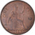 Coin, Great Britain, Elizabeth II, Penny, 1962, AU(55-58), Bronze, KM:897