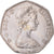 Moneta, Gran Bretagna, Elizabeth II, 50 Pence, 1973, BB, Rame-nichel, KM:918
