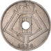 Moeda, Bélgica, 25 Centimes, 1938, AU(50-53), Níquel-Latão, KM:115.1