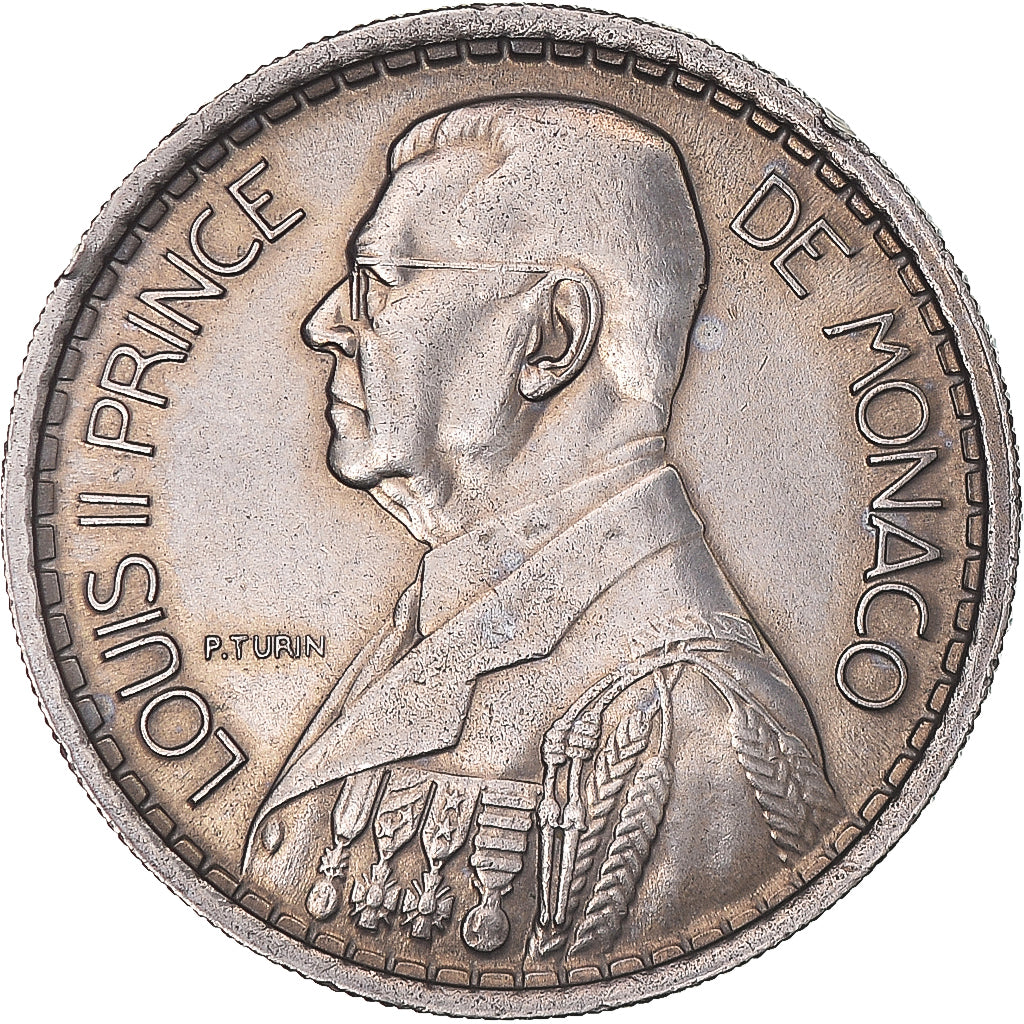 Coin, Monaco, Louis II, 10 Francs, 1946, AU(55-58), Copper-nickel, KM:123