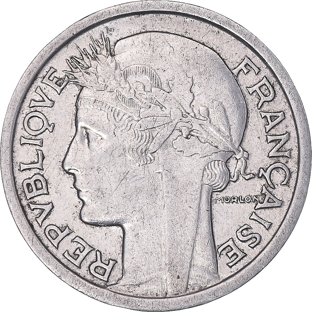 Münze, Frankreich, Morlon, Franc, 1949, SS, Aluminium, KM:885a.1, Gadoury:473b