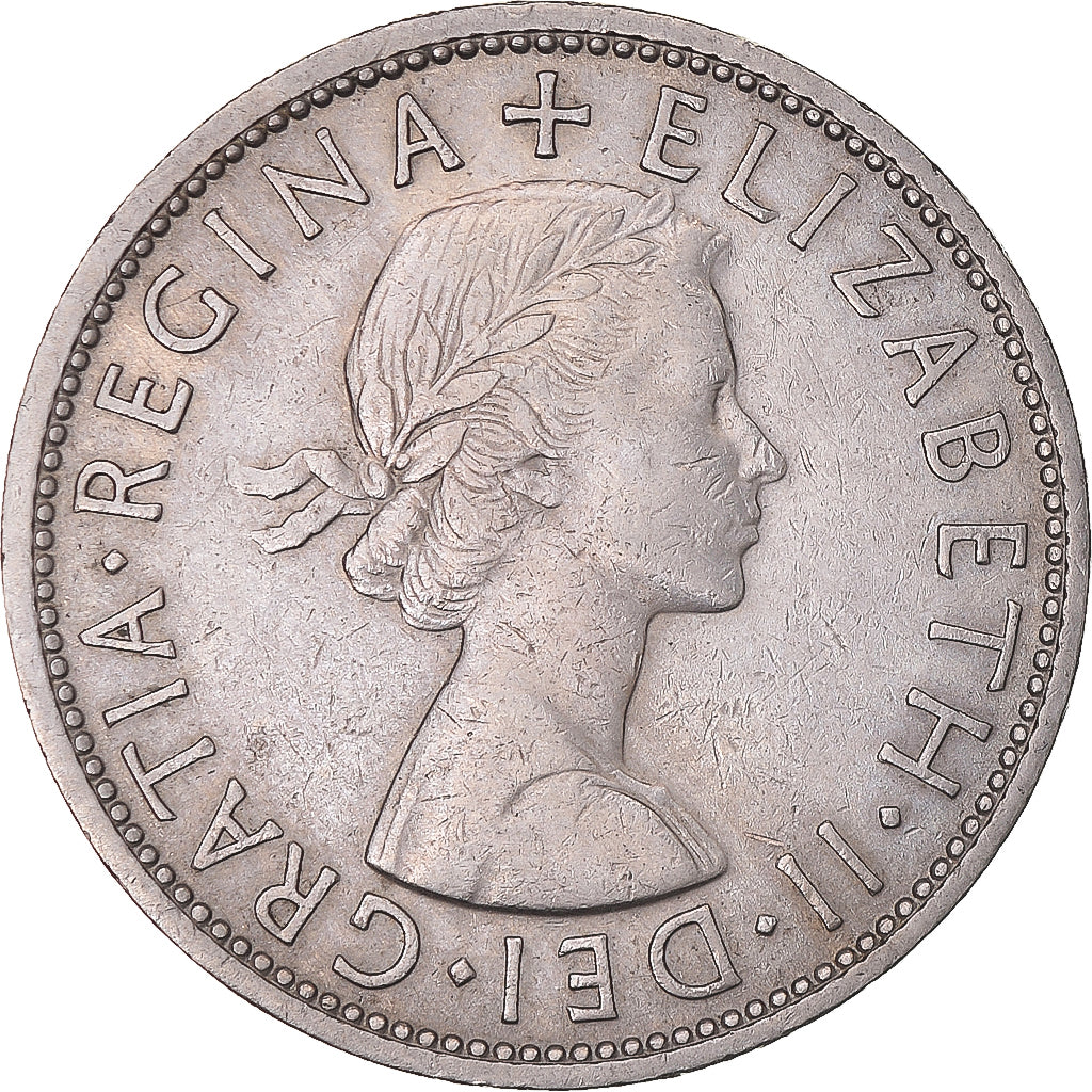 Monnaie, Grande-Bretagne, Elizabeth II, 1/2 Crown, 1958, TTB, Cupro-nickel