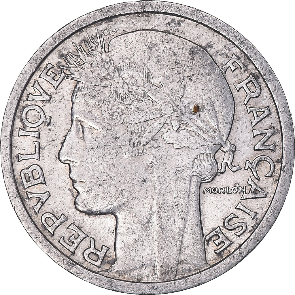 Münze, Frankreich, Morlon, Franc, 1947, Paris, SS, Aluminium, KM:885a.1