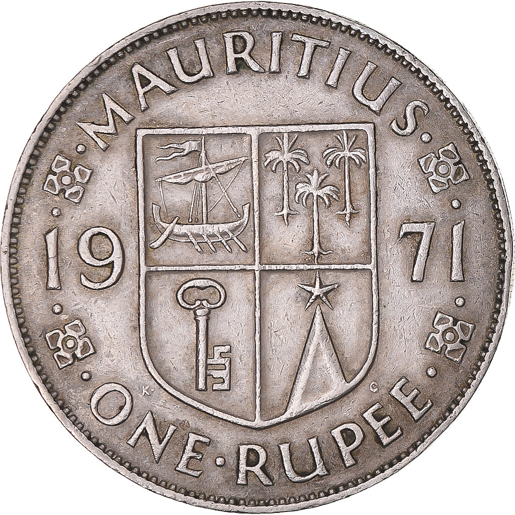 Monnaie, Maurice, Elizabeth II, Rupee, 1971, TB, Cupro-nickel, KM:35.1