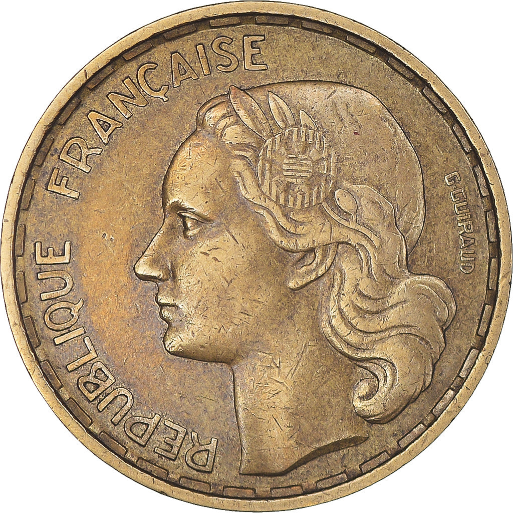 Münze, Frankreich, Guiraud, 50 Francs, 1951, Paris, SS, Aluminum-Bronze