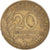 Moeda, França, Marianne, 20 Centimes, 1967, Paris, EF(40-45), Alumínio-Bronze