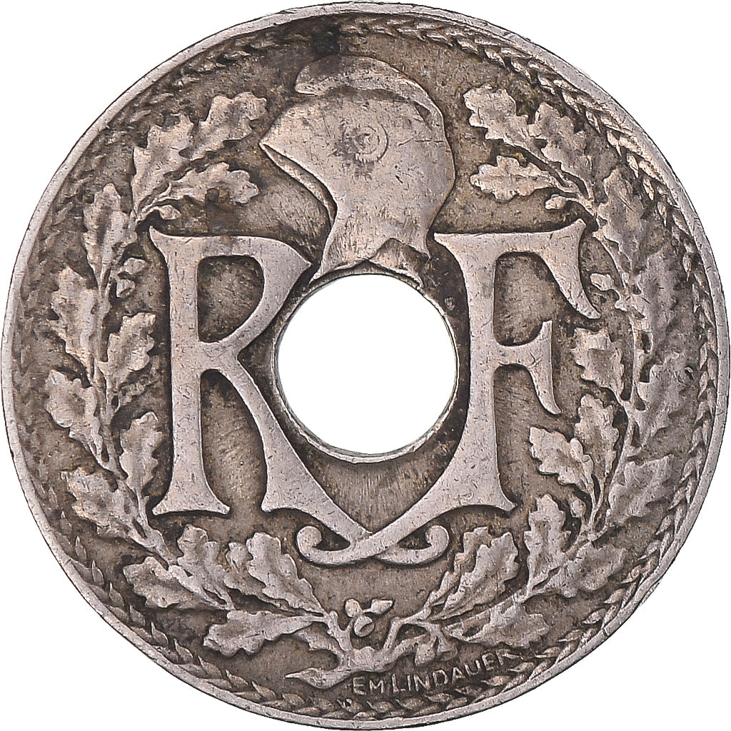 Munten, Frankrijk, Lindauer, 10 Centimes, 1917, Paris, ZF, Cupro-nikkel