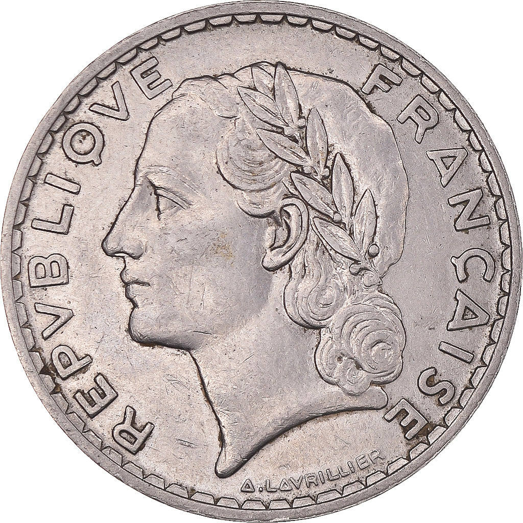Monnaie, France, Lavrillier, 5 Francs, 1933, Paris, TTB+, Nickel, Gadoury:760